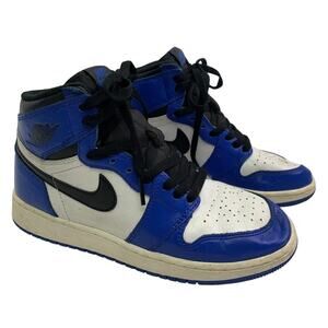Nike Air Jordan 1 Retro High OG 'Game Royal' Youth Sz 5 Blue White Black 2017